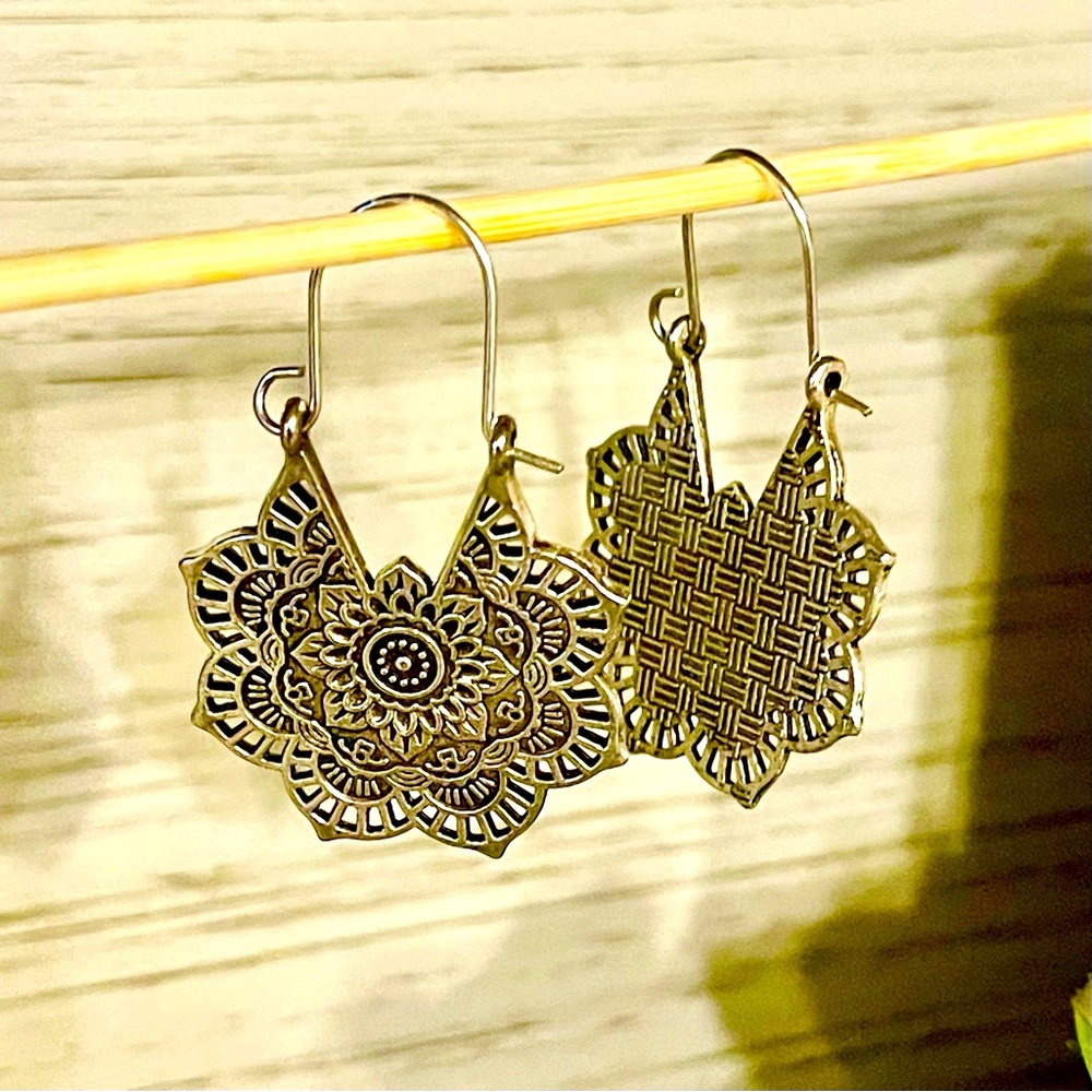 Boho Lotus Earrings